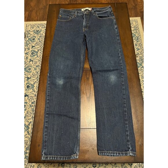 Levi's 505 Medium Wash Regular Fit Men's 34 X 34 Denim Jeans - Picture 1 of 9